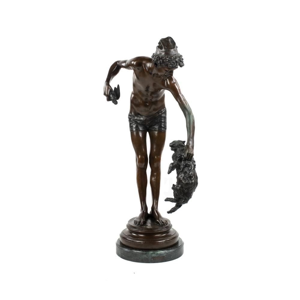Ernest Guilbert comparable auction result: ernest guilbert separating the foes signed bronze statue