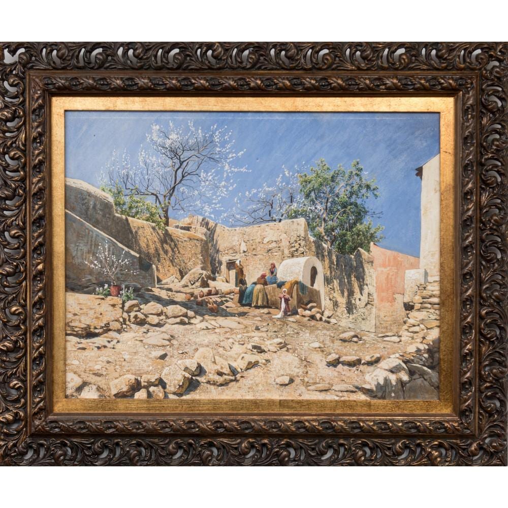 Hans Wilt comparable auction result: hans wilt attr le lavandaie a monreale