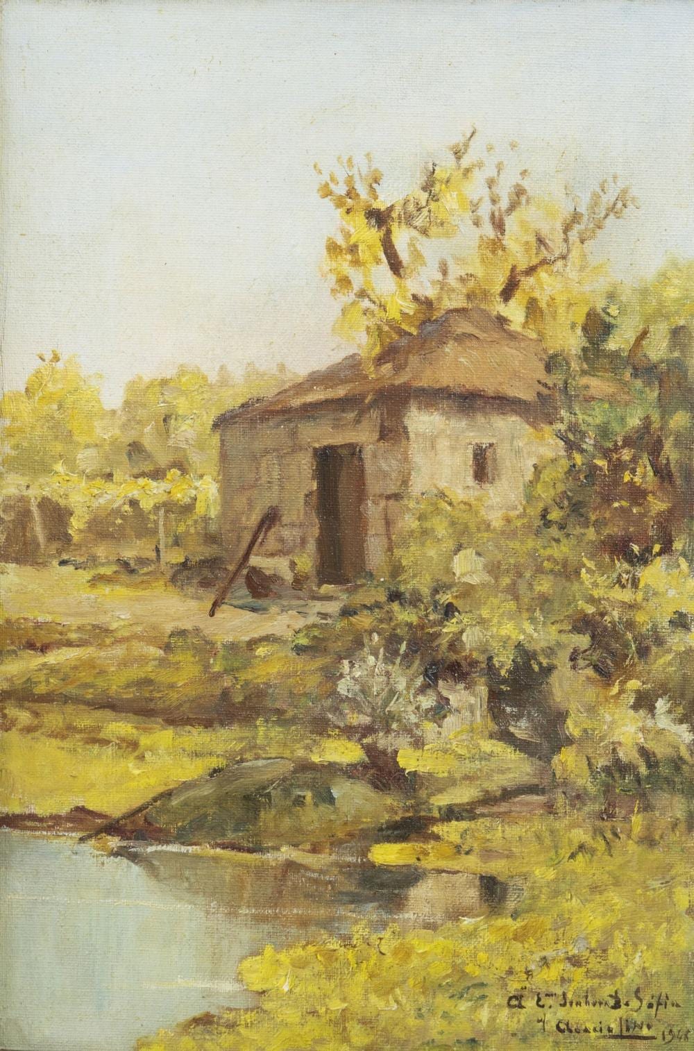 Acácio Lino de Magalhaes comparable auction result: ac cio lino 1878 1956 landscape