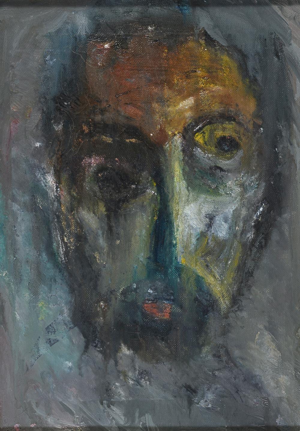 Sebastiano Carta comparable auction result: oil self portrait by sebastiano carta