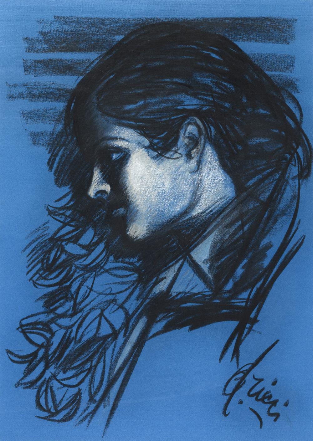 Jo Novecento comparable auction result: pastel drawing 20th century
