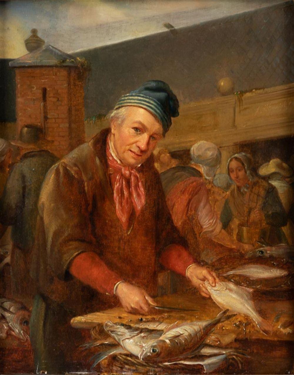 Jacob Akkersdijk comparable auction result: jacob akkersdijk 1815 1862 de visverkoper