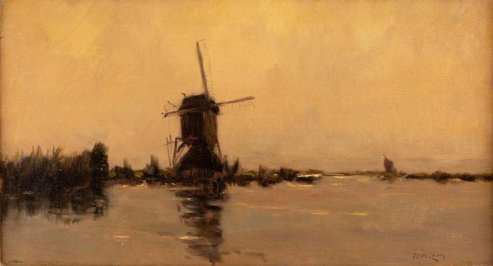 Hendrik Johannes Leurs comparable auction result: hendrik johannes leurs 1890 1956 stellingmolen aan het water