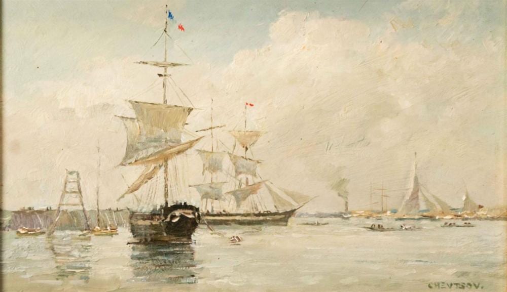 igor chevtsov 1963 zeilschepen in franse haven · Veilinghuis Onder de Boompjes · 2021-12-17 Igor Chevtsov comparable auction result: igor chevtsov 1963 zeilschepen in franse haven