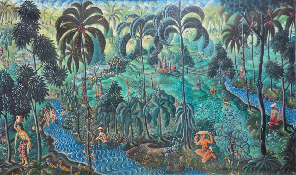 Village Scene in the Afternoon comparable sale