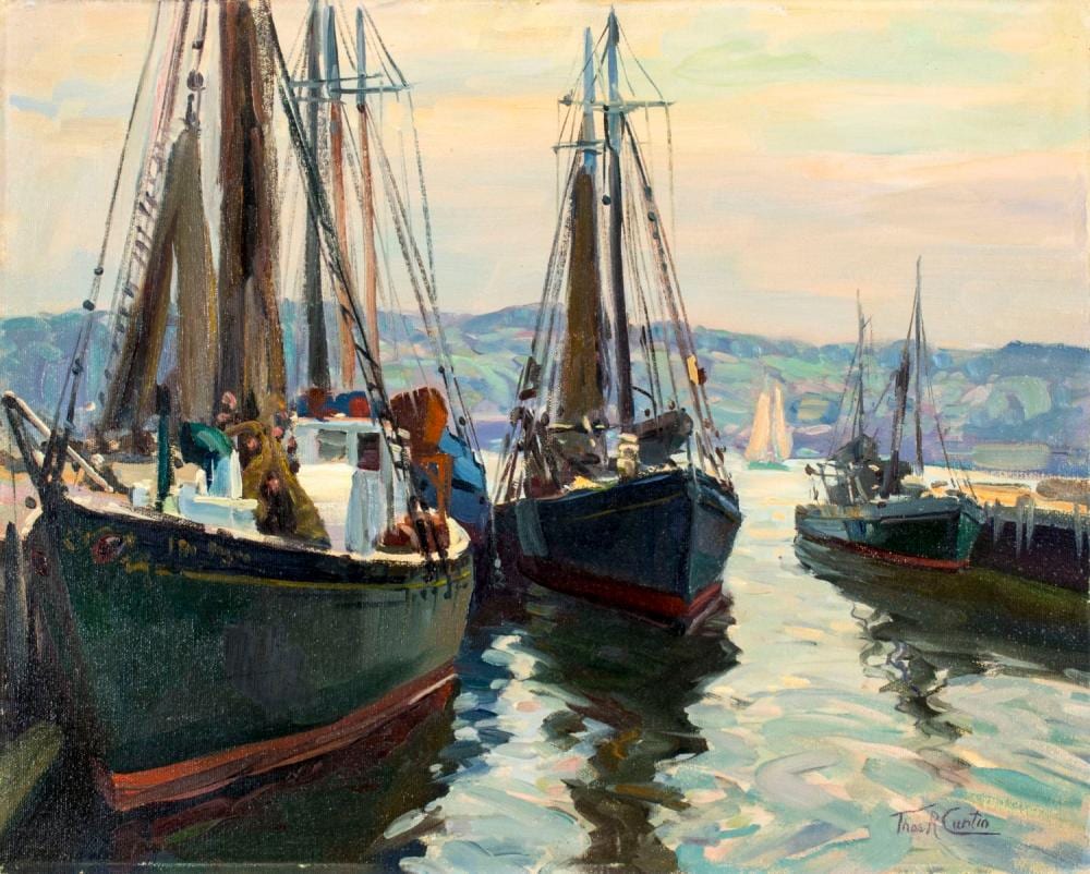Thomas R Curtin comparable auction result: thomas r curtin vt ma 1899 1977 oil painting