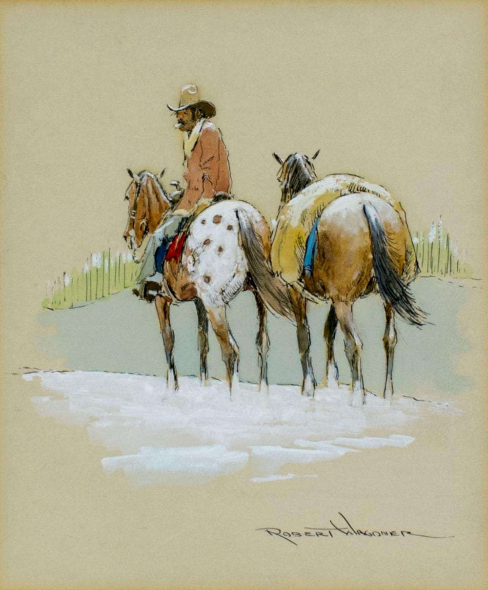 Robert Wagoner comparable auction result: robert wagoner ca oh 1928 2017 gouache painting