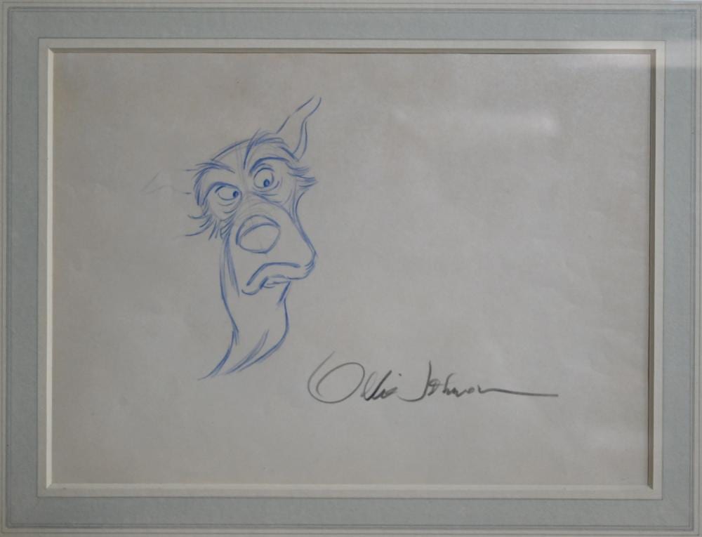 Ollie Johnston comparable auction result: ollie johnston 1912 2008 coloured pencil
