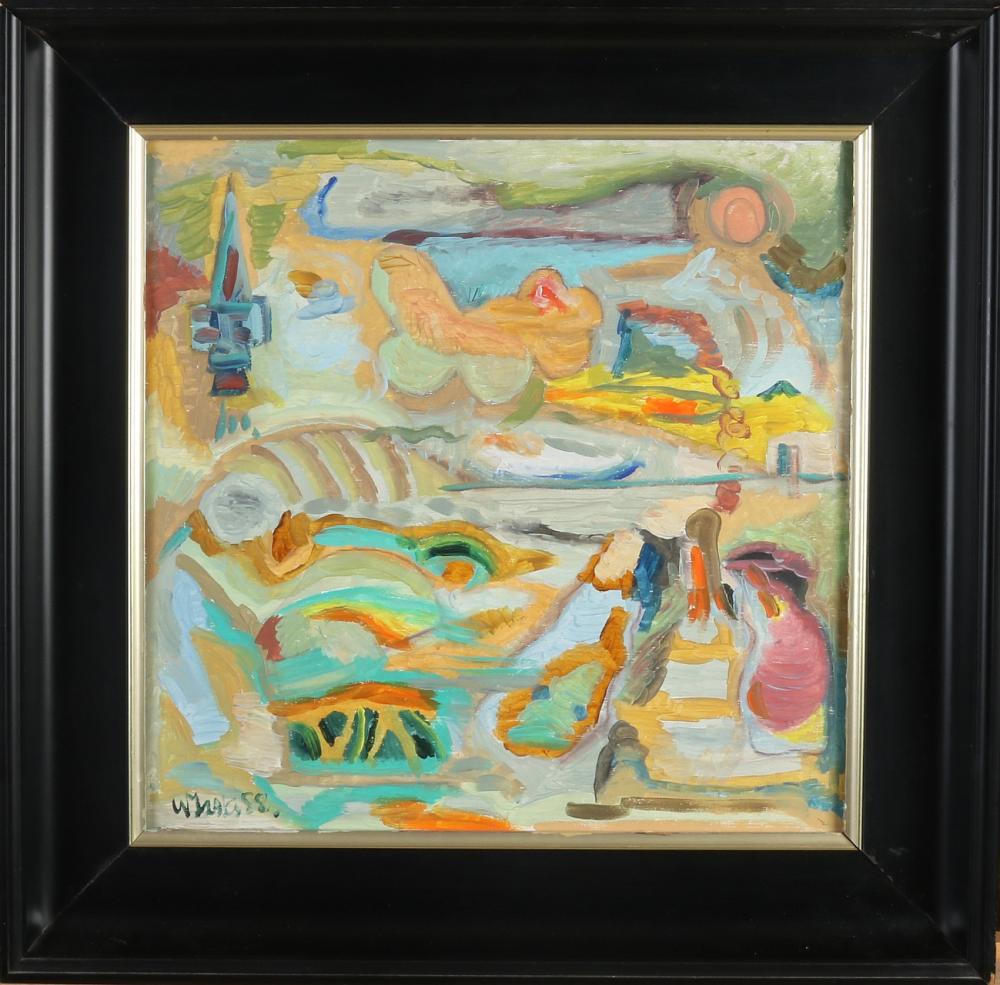 Wim Izaks comparable auction result: wim izaks expressionist landscape
