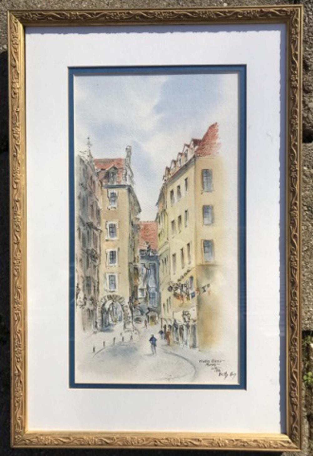 Betty Guy comparable auction result: betty guy watercolor painting of munich germany betty guy original watercolor painting of munich ge