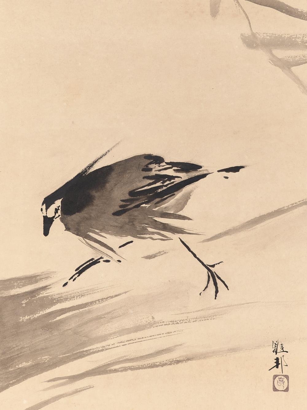 hashimoto gaho 1835 1908 a scroll painting of a goisagi night heron · Galerie Zacke · 2022-01-28 Hashimoto Gaho comparable auction result: hashimoto gaho 1835 1908 a scroll painting of a goisagi night heron