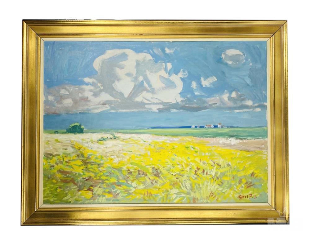 Axel Jensen comparable auction result: axel jensen 1885 1972 landscape oil painting