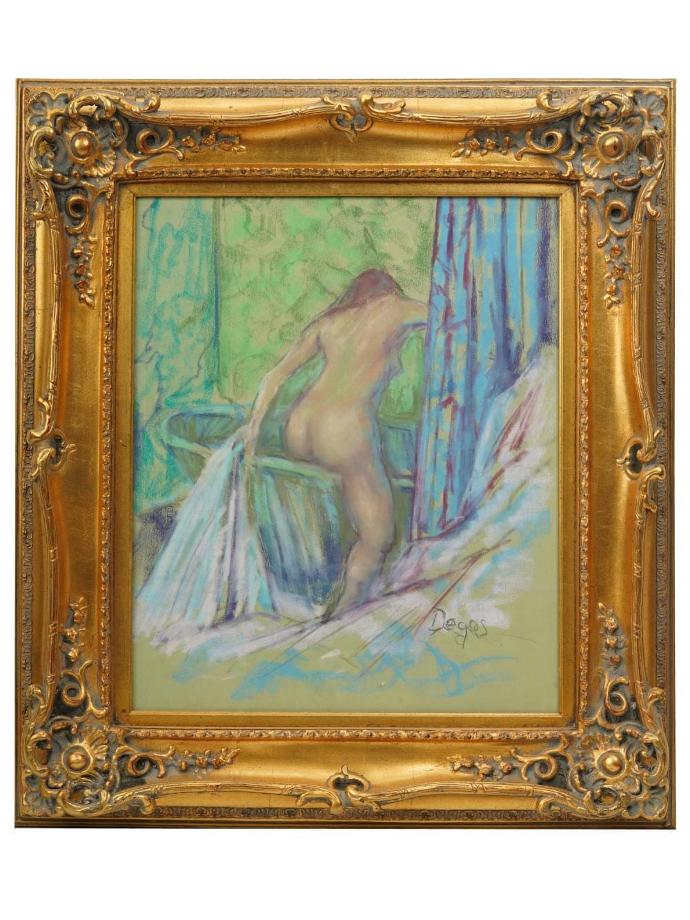 AFTER EDGAR DEGAS PASTEL PAINTING sold by Antique Arena Inc, lot 135 — auction record photograph