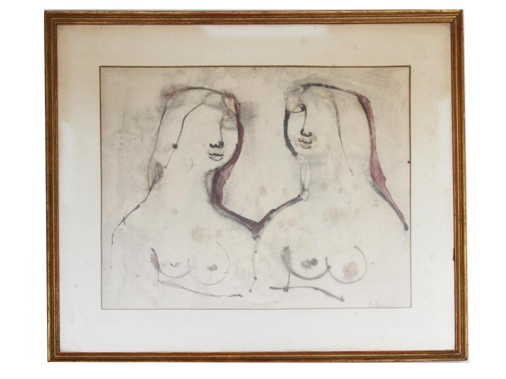italian watercolor ink on paper by oreste dequel · Antique Arena Inc · 2022-01-08 Oreste Dequel comparable auction result: italian watercolor ink on paper by oreste dequel