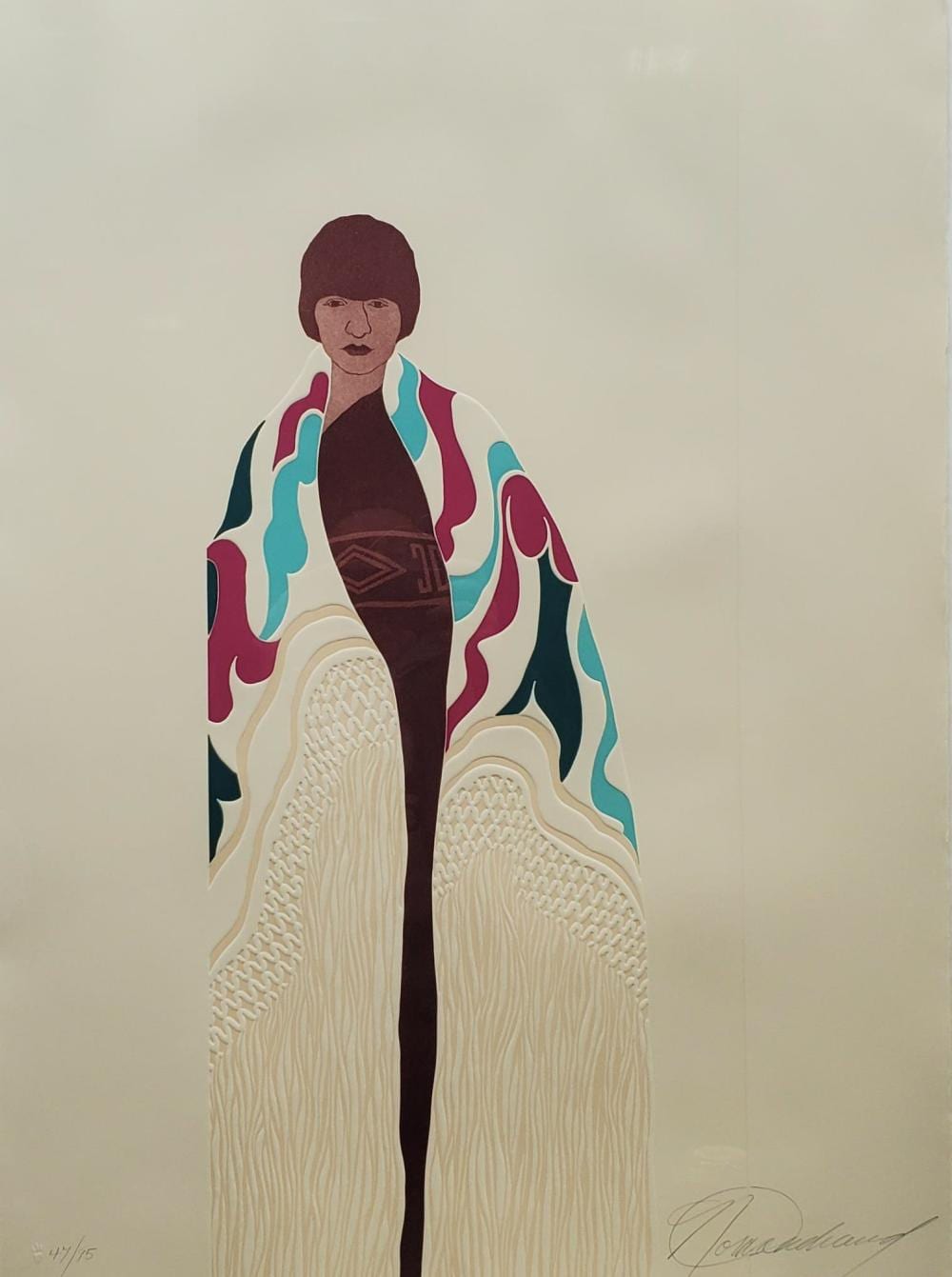 Norma Andraud comparable auction result: norma andraud signed limited edition embossed etching