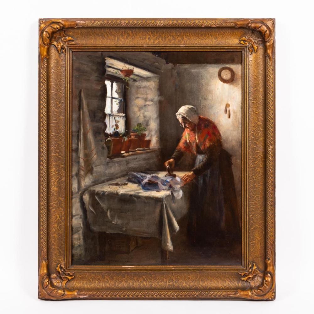 Henry John Dobson comparable auction result: henry john dobson scottish interior scene