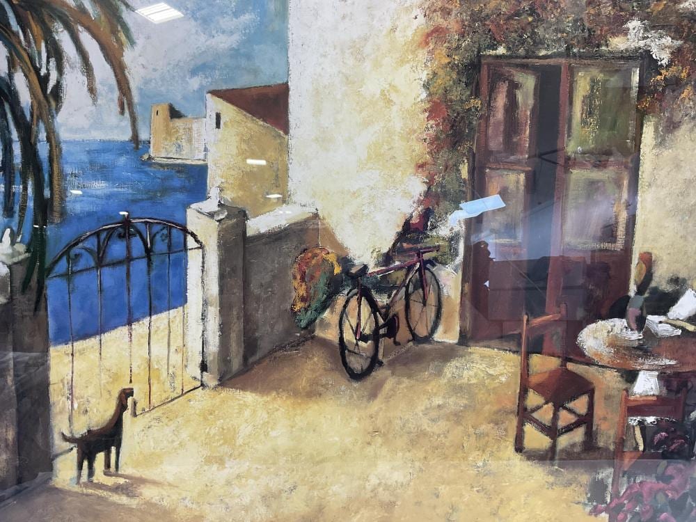 Didier Lourenco comparable auction result: didier lourenco dog bicycle framed print