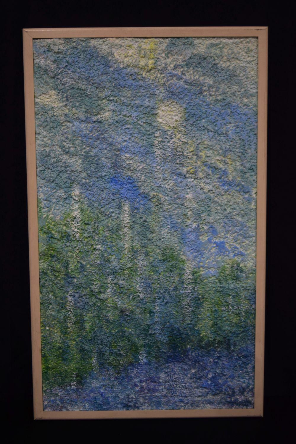 Sharon Gee comparable auction result: sharon gee framed acrylic on polystyrene entitled moon drops 102 x 59 cm