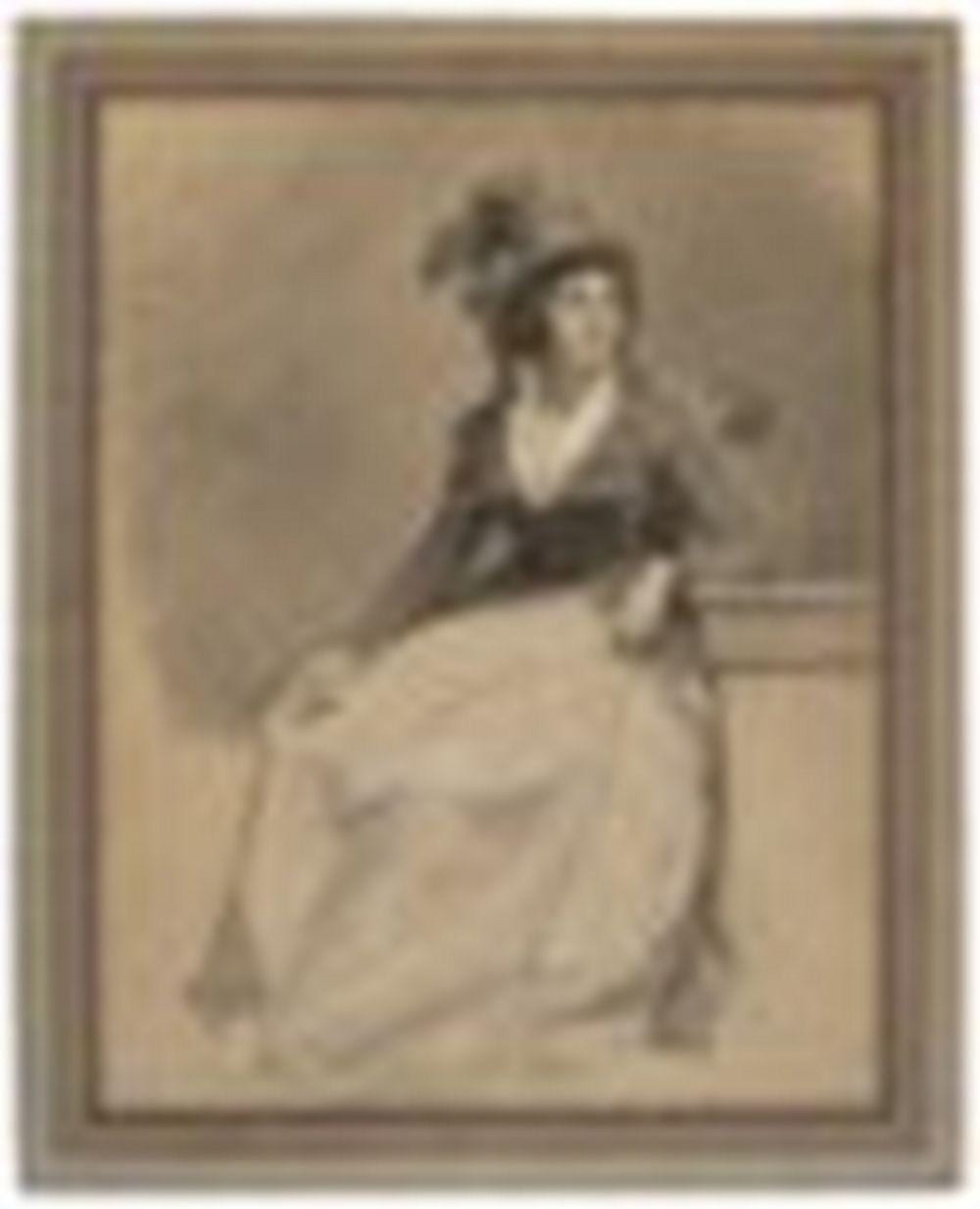 jean baptiste jacques augustin saint die des vosges 1759 1832 paris portrait of a seated lady wearing a feathered hat · Christie's · 2022-01-27 Jean-Baptiste-Jacques Augustin comparable auction result: jean baptiste jacques augustin saint die des vosges 1759 1832 paris portrait of a seated lady wearing a feathered hat