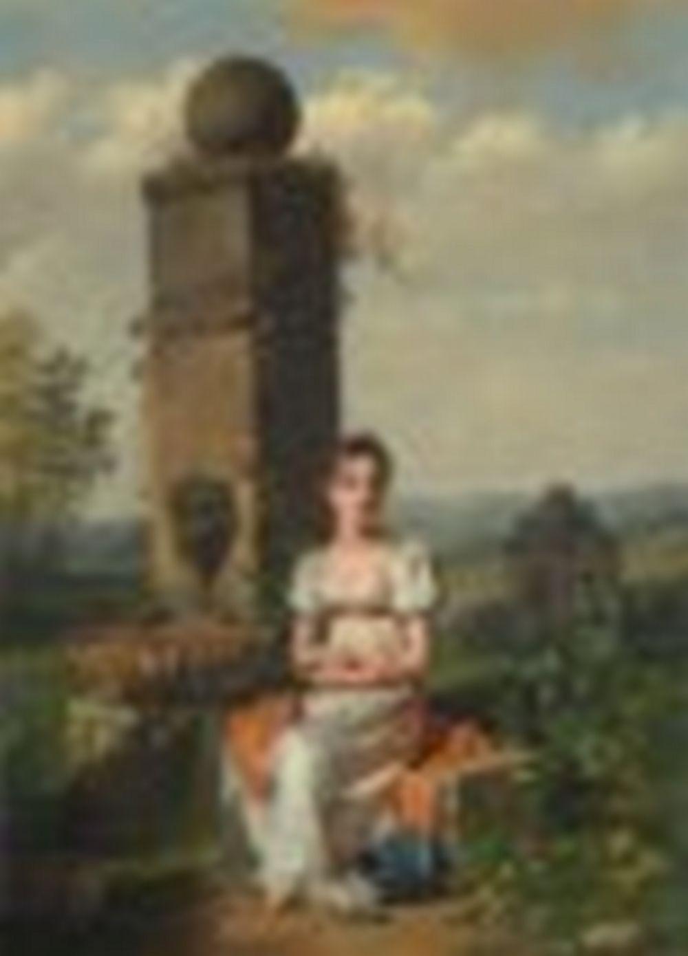 Martin Drölling comparable auction result: martin dr lling oberbergheim near colmar 1752 1817 paris portrait of a young woman seated near a fountain in a landscape