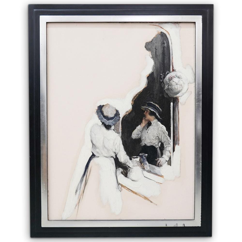 Edmund F. Ward comparable auction result: edmund f ward oil on board painting