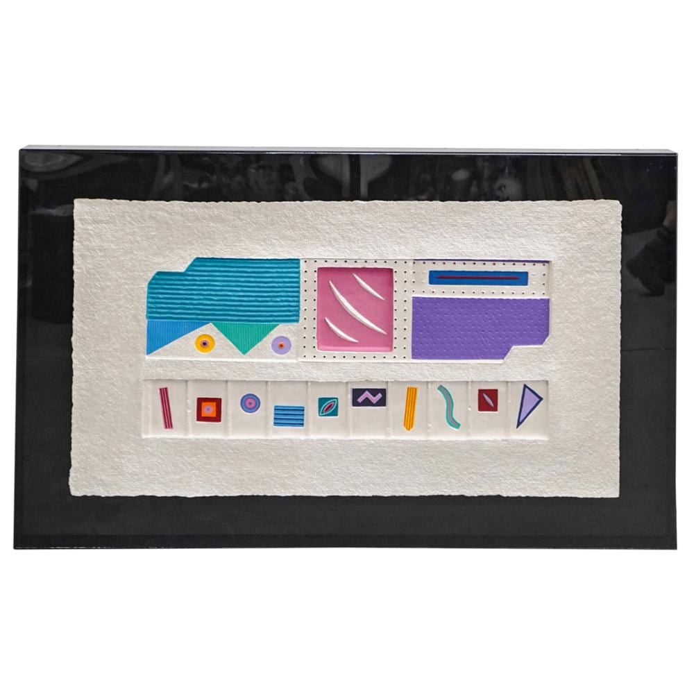 Neil Loeb comparable auction result: neil loeb b 1950 signed mixed media abstract art