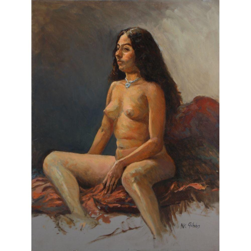 Nathaniel Gibbs comparable auction result: nathaniel gibbs african american b 1948