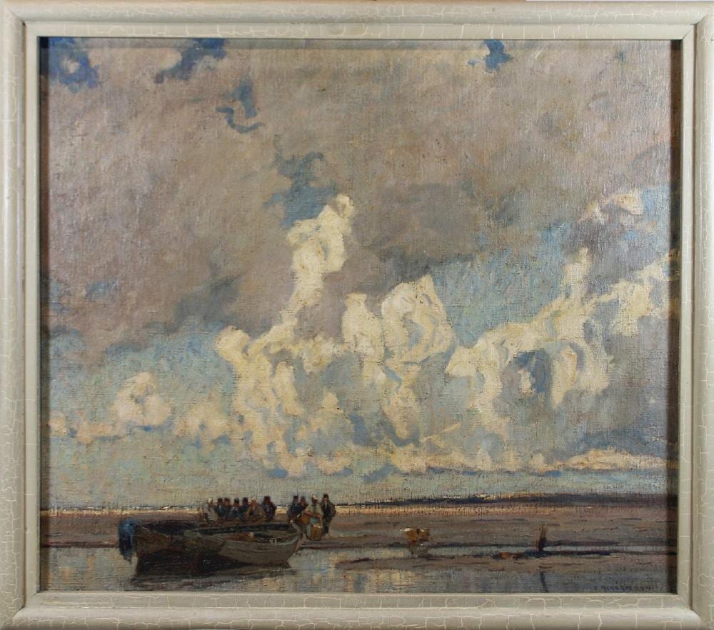 Otto Ackermann comparable auction result: otto ackermann deutsch 1872 1953 k ste mit boot