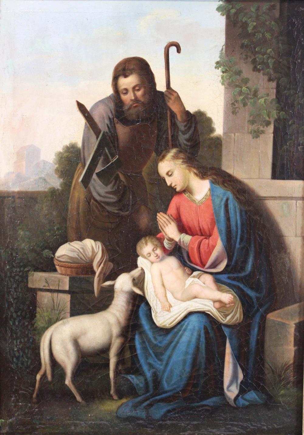 Franz Ittenbach comparable auction result: franz ittenbach deutsch 1813 1879 l auf lwd die heilige familie