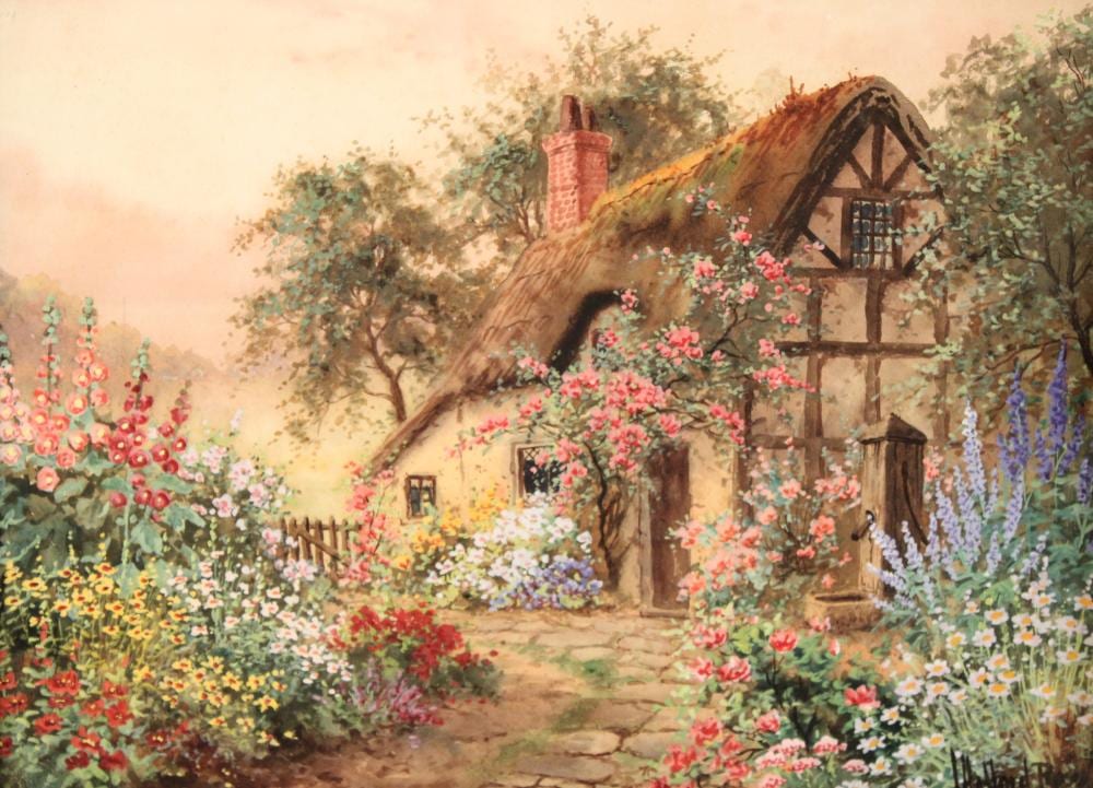 signed watercolor of cottage joseph halford ross · Clements · 2022-01-22 Joseph Halford Ross comparable auction result: signed watercolor of cottage joseph halford ross