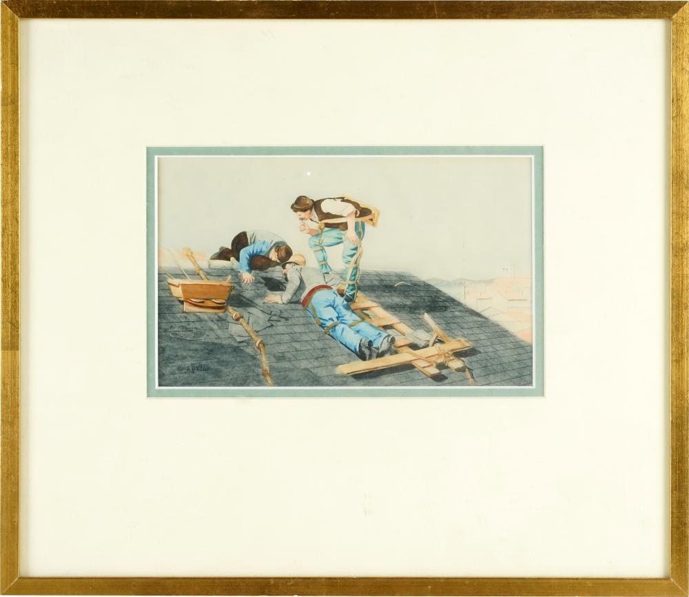jehan georges vibert 1840 1902 the peeping roofers · Abell Auction · 2022-01-06 Jehan Georges Vibert comparable auction result: jehan georges vibert 1840 1902 the peeping roofers