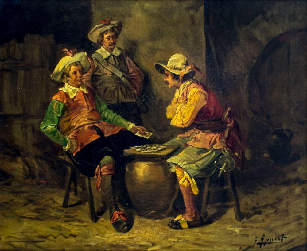 George Appert comparable auction result: george appert french 1850 1934 oil painting antique