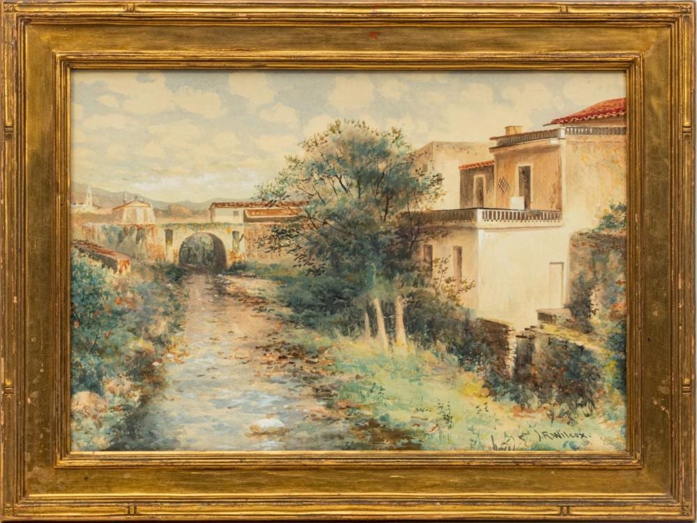 James Ralph Wilcox comparable auction result: james ralph wilcox american 1866 1915 watercolor on paperboard c 1900 h 14 w 20 hyde