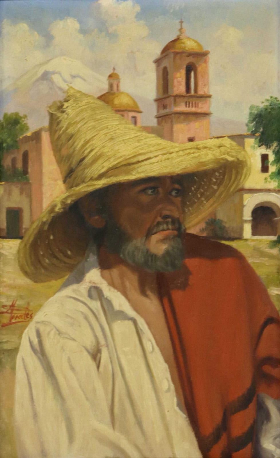 Eduardo Morales comparable auction result: eduardo morales 1869 1938 man in straw hat