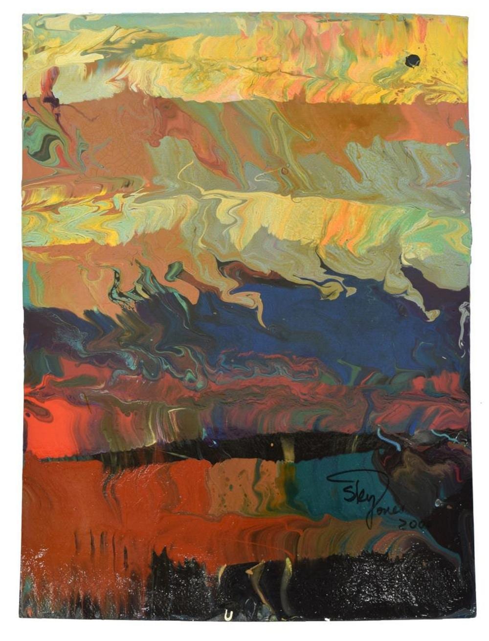Sky Jones comparable auction result: sky jones utah b 1947 acrylic abstract 24 x18