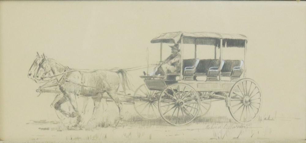 Melvin C. Warren comparable auction result: melvin c warren 1920 1995 horses carriage
