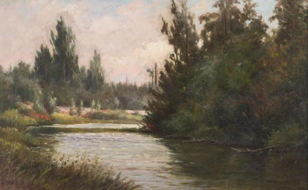 Charles Albert Rogers comparable auction result: charles a rogers oil on canvas
