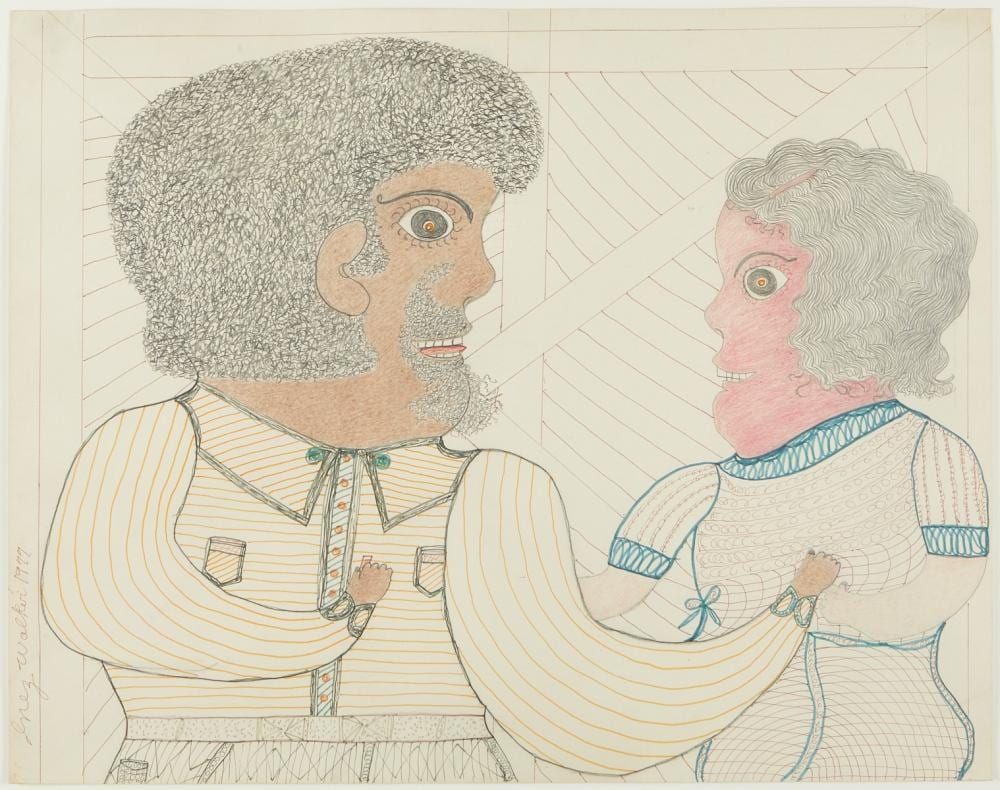 Inez Nathaniel Walker comparable auction result: inez nathaniel walker a man and a woman