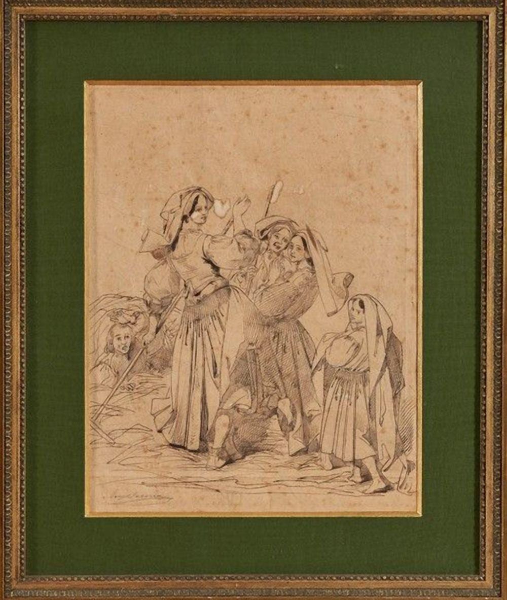 Eugène Devéria comparable auction result: eug ne dev ria 1808 1865