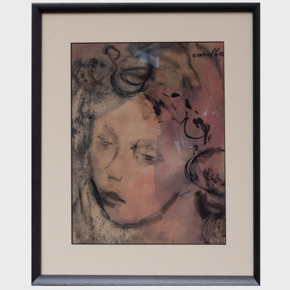 Rajmund Kanelba comparable auction result: rajmund kanelba 1897 1960 study portrait of a girl