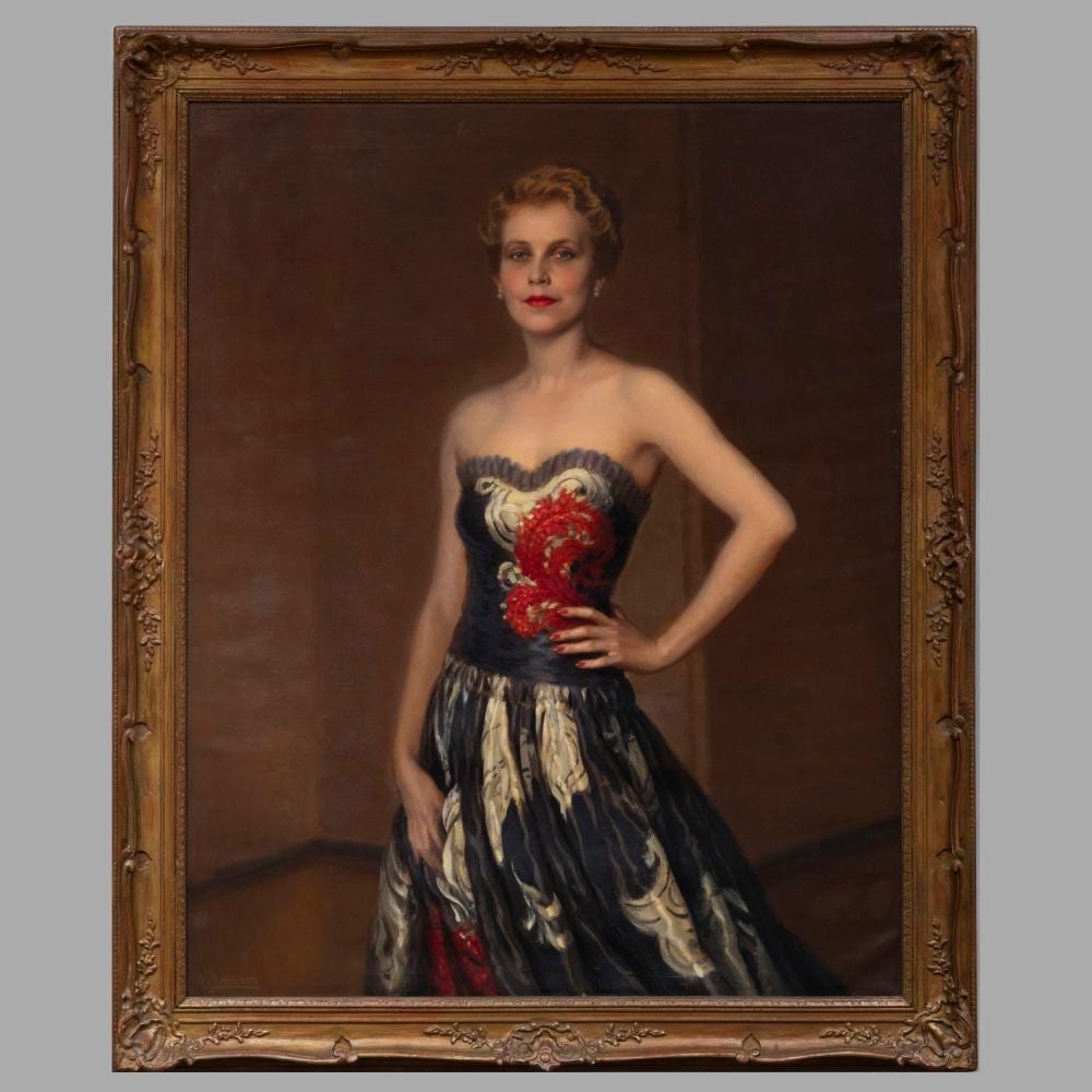 alfred jonniaux 1882 1974 portrait of a lady in an evening gown · STAIR · 2022-01-20 Alfred Jonniaux comparable auction result: alfred jonniaux 1882 1974 portrait of a lady in an evening gown