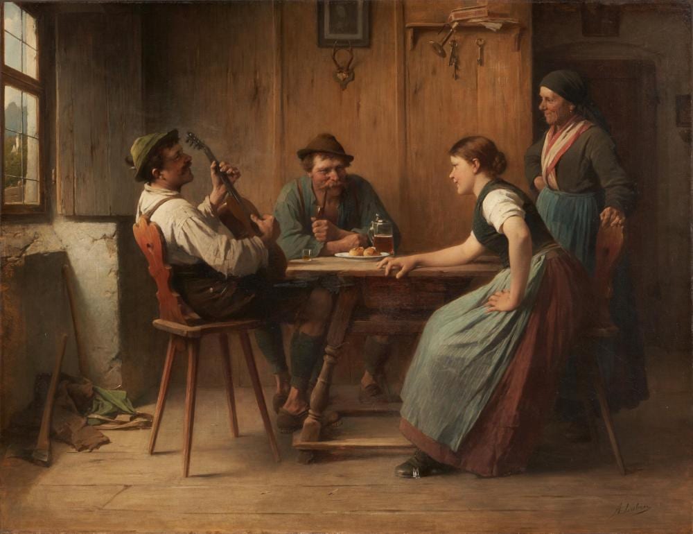 adolf l ben in der sennh tte · Van Ham Kunstauktionen · 2022-01-26 Adolf Lüben comparable auction result: adolf l ben in der sennh tte