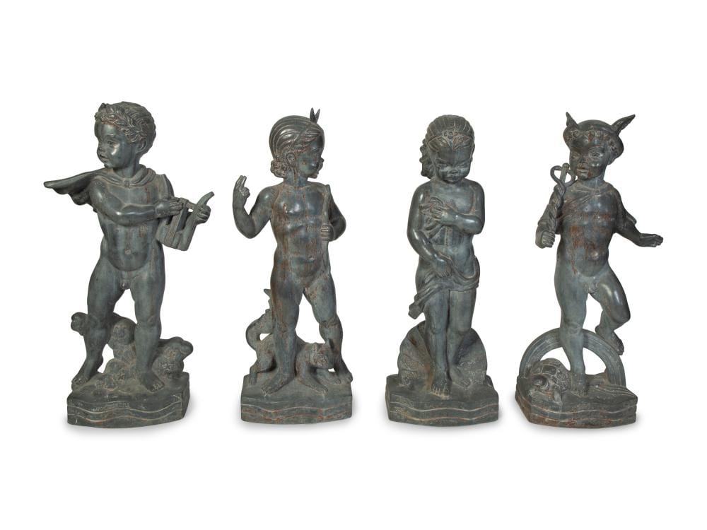Wheeler Williams comparable auction result: wheeler williams american 1897 1972 four works from the childhood of gods series mercury venus apollo and diana