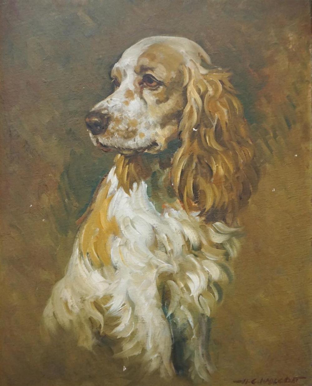 Harold C Wolcott comparable auction result: harold c wolcott american 1898 1977 dennis of ditchly oil on panel framed 24 1 2 x 20 1 2 in