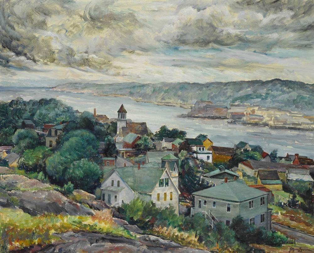 J. Barry Greene comparable auction result: j barry greene american 1895 1966 cloudswept 32 x 39 1 4in 81 3 x 99 7cm