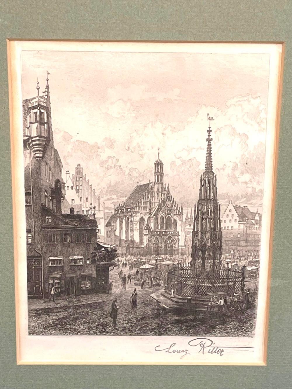 Lorenz Ritter comparable auction result: lorenz ritter 1832 1921 etching