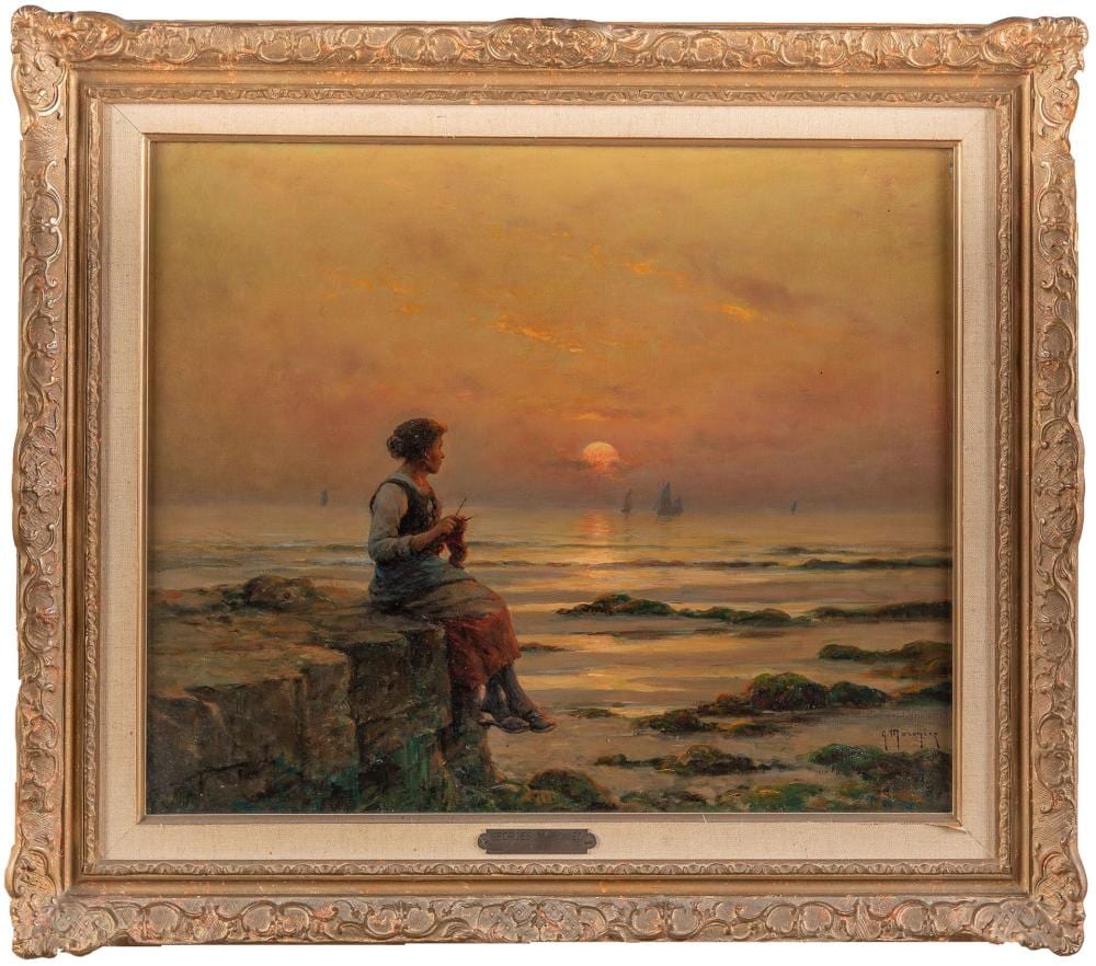 georges maroniez douai francia 1865 par s francia 1933 t tulo cosiendo durante el atardece · Arte Subastas Bilbao · 2022-01-19 Georges Maroniez comparable auction result: georges maroniez douai francia 1865 par s francia 1933 t tulo cosiendo durante el atardece