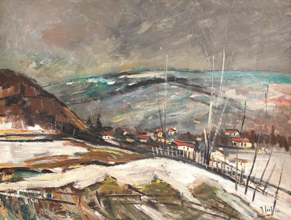 Iosif Rosenblut comparable auction result: iosif rosenblut winter landscape
