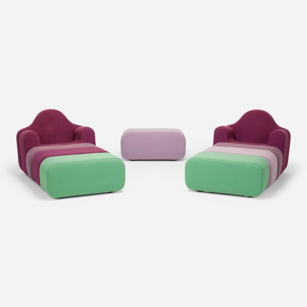 Pierre Charpin comparable auction result: pierre charpin slice modular seating unit