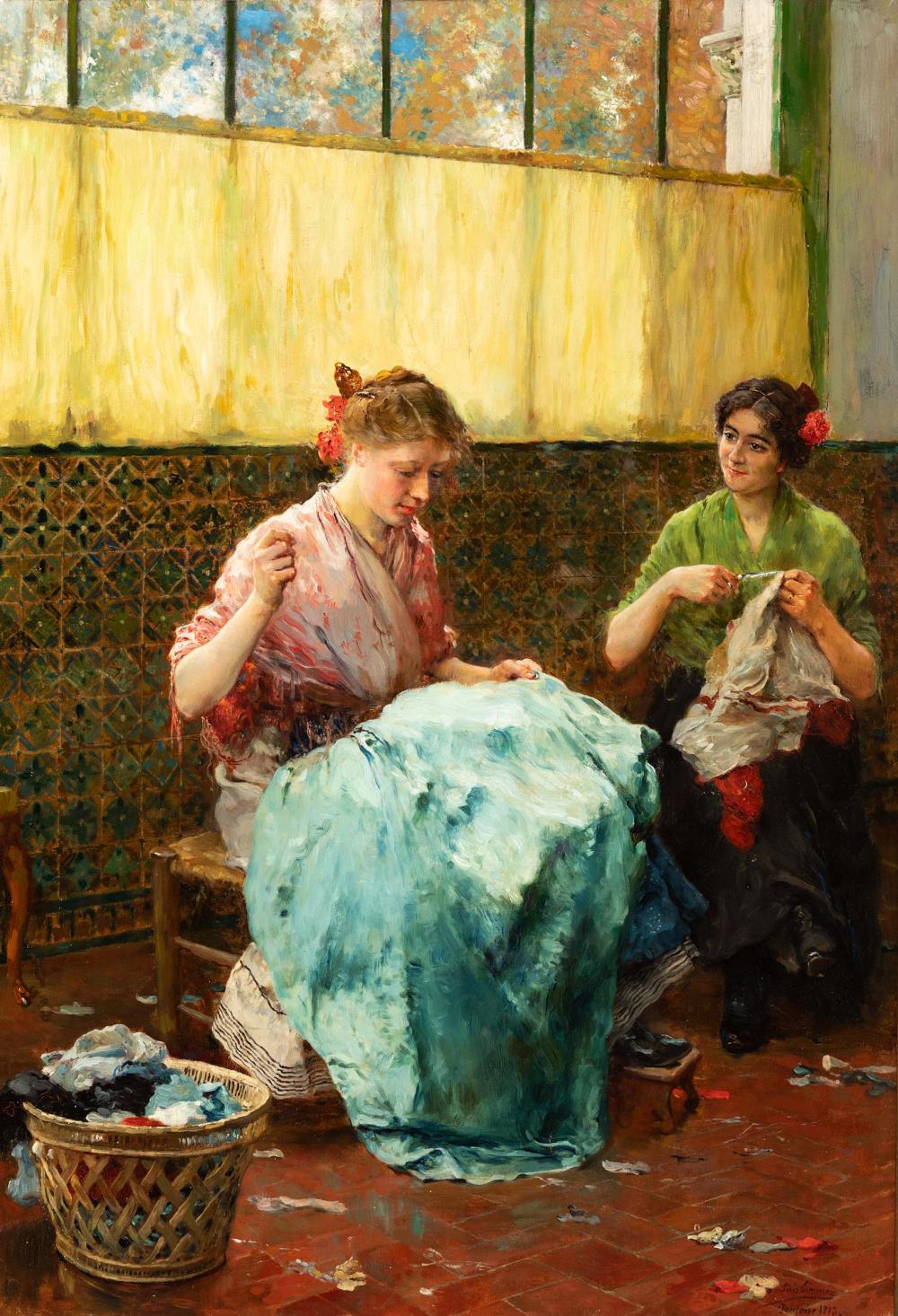 jos jim nez aranda seville 1837 1903 the seamstresses pontoise 1913 oil on canvas signed in the lower right hand corner · Setdart Auction House · 2022-01-27 José Jiménez Aranda comparable auction result: jos jim nez aranda seville 1837 1903 the seamstresses pontoise 1913 oil on canvas signed in the lower right hand corner